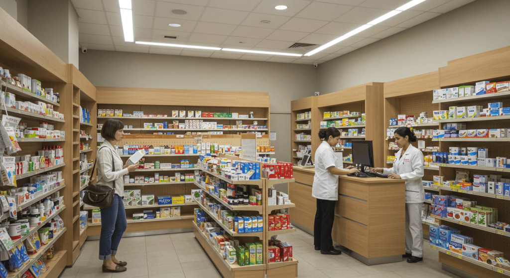 Pharmacy in Mexico serving U.S. patients, showcasing best medical tourism countries option