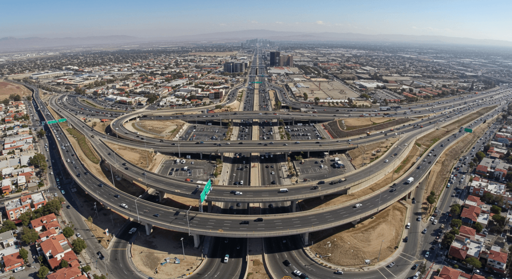 Panoramic view of Tijuana city near the U.S.–Mexico border, showing accessibility for medical tourism patients.