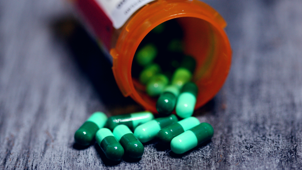 Sunset border crossing with a medical prescription, illustrating legal personal importation of medications